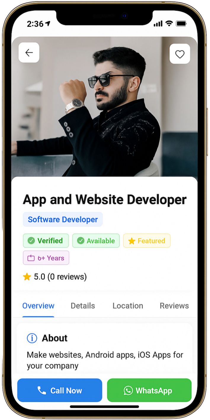 Panikkaar App Search & Filter - Find workers nearby fast